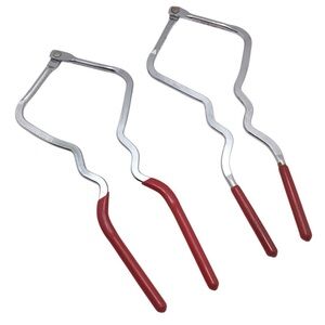 (2) Vintage EKCO USA Jar Wrench Opener 8.5” Red Handle Can & Jar Lid Tool